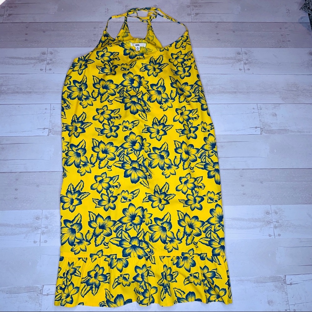 Vans Maria Flutter Dress in Yolk Electric - Picture 3 of 8
